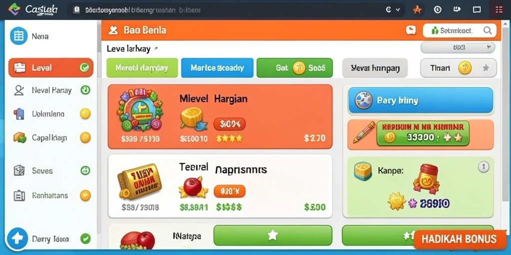 Gameplay yang seru dan penuh tantangan di setiap level.