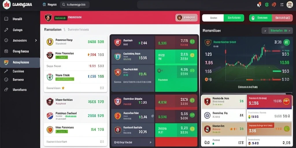 Grafik menarik saat hasil undian ditampilkan.